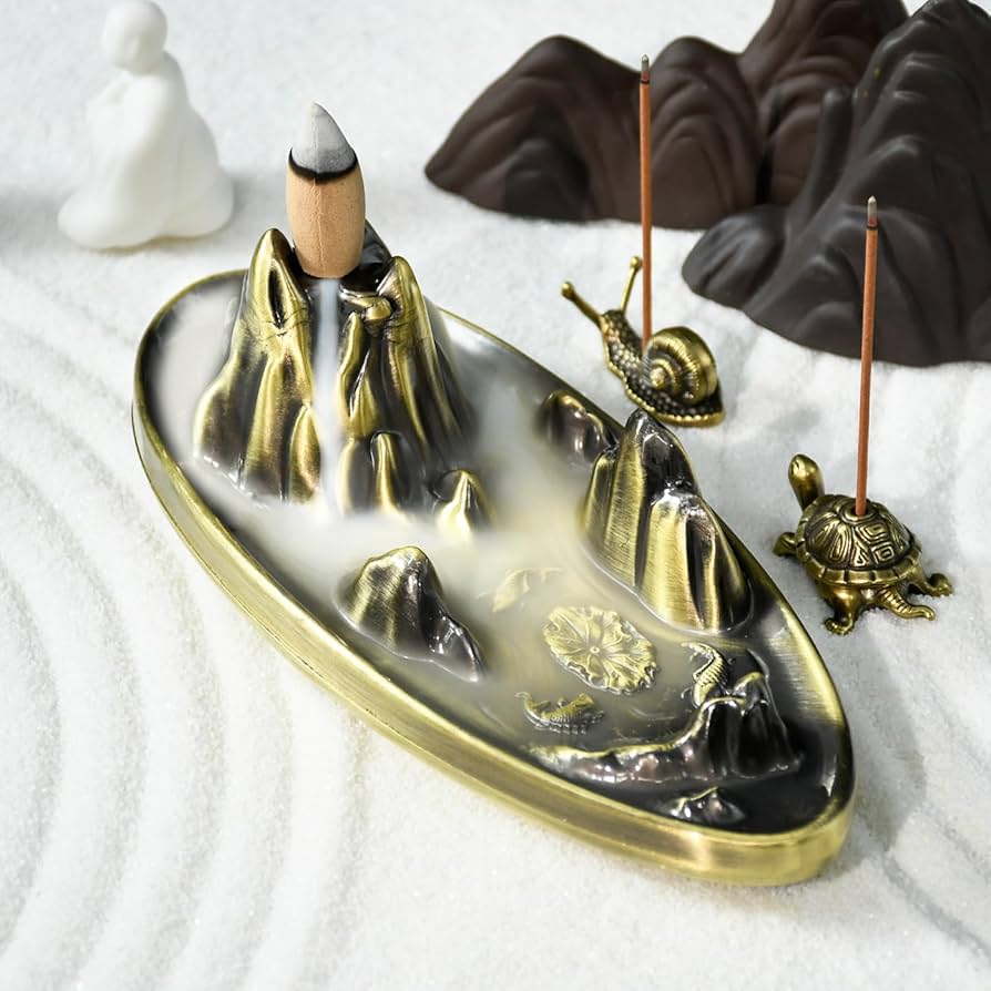 Amazon.com: wellsee Incense Holder - Insence Cone Holder Waterfall