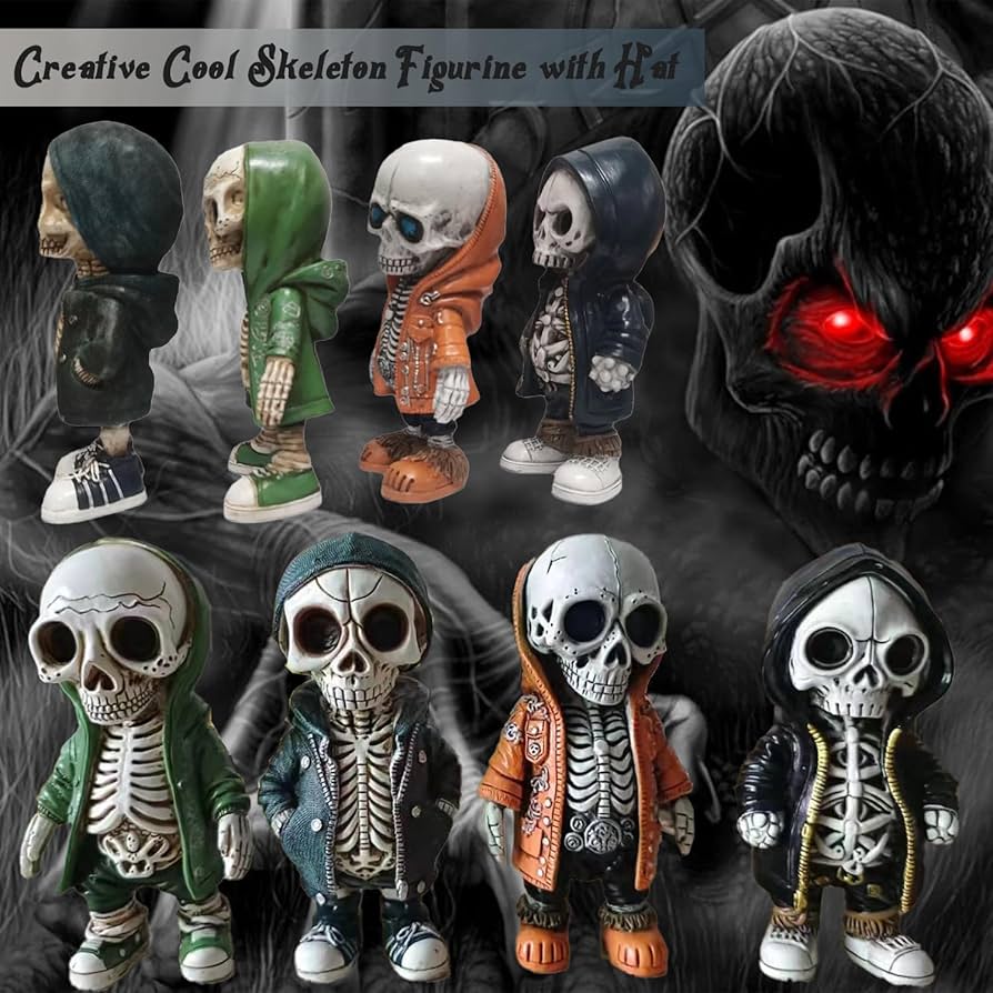 Amazon.co.jp: クールなスケルトンフィギュア レジンクラフト ヒップ