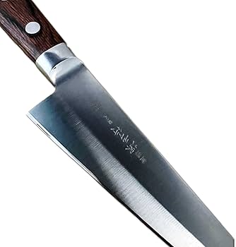 Amazon | 堺孝行 青二鋼-洋包丁 サバキ東型 両刃 洋ハンドル 150mm