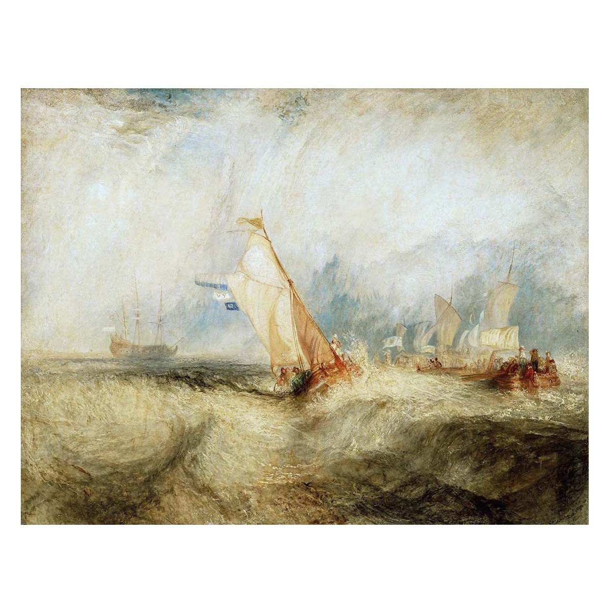 Amazon.co.jp: ジョセフ・マロード・ウィリアム・ターナー -海に浮かぶ