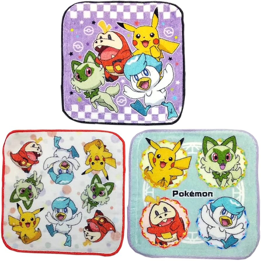 Amazon｜ポケモン ハンカチタオルセット ミニタオルセット