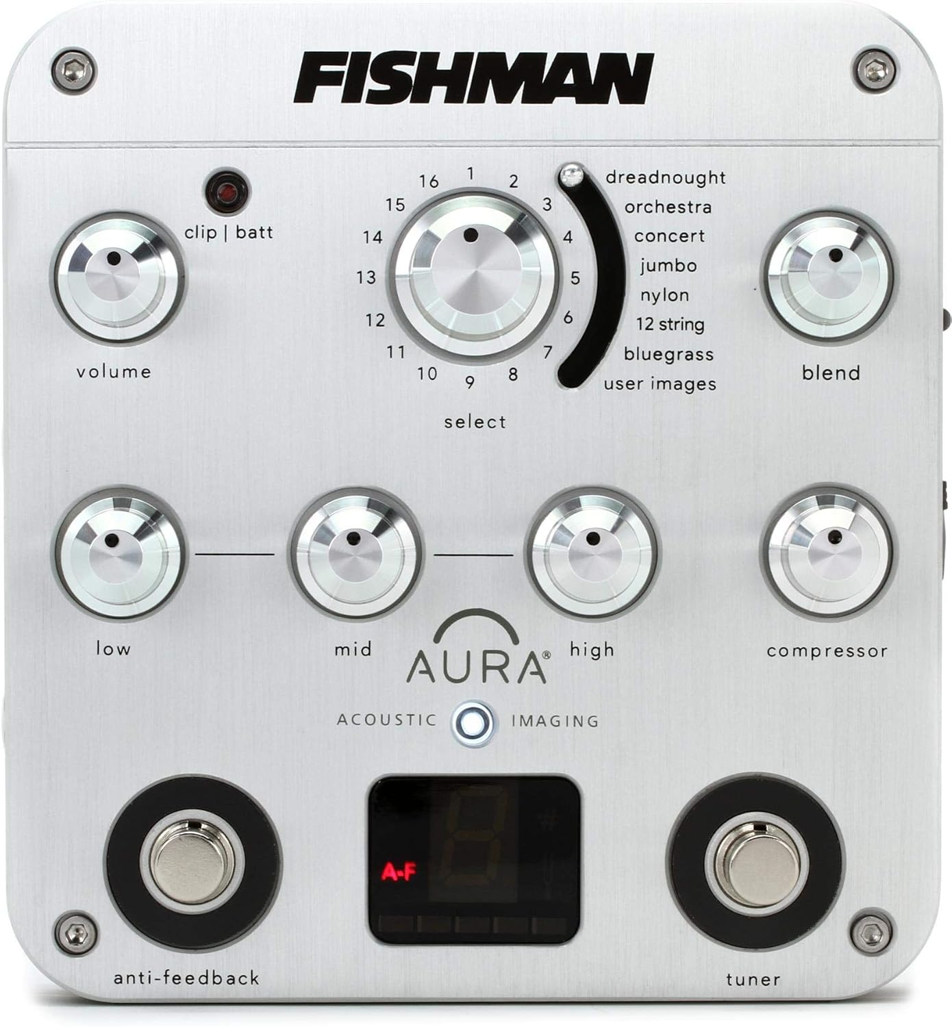 Fishman Aura Spectrum DI イメージングペダル ユーザーマニュアル