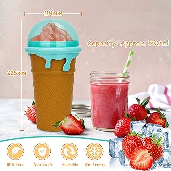 Amazon | Slushie Maker カップスクイーズ 500ml DIY クイック