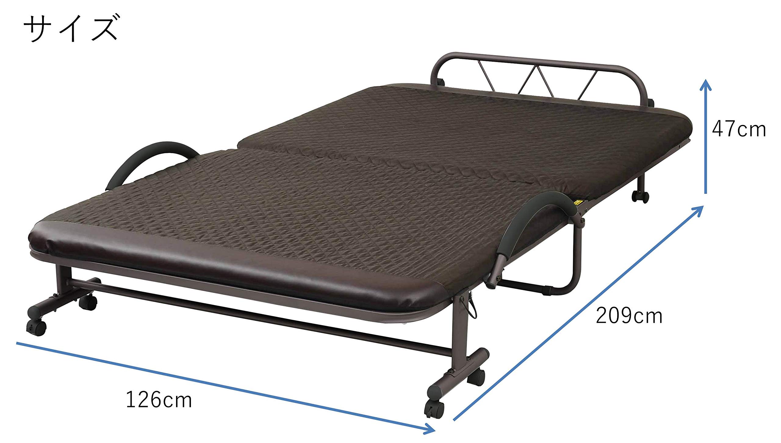 Amazon｜山善(YAMAZEN) 折りたたみベッド セミダブル 14段階