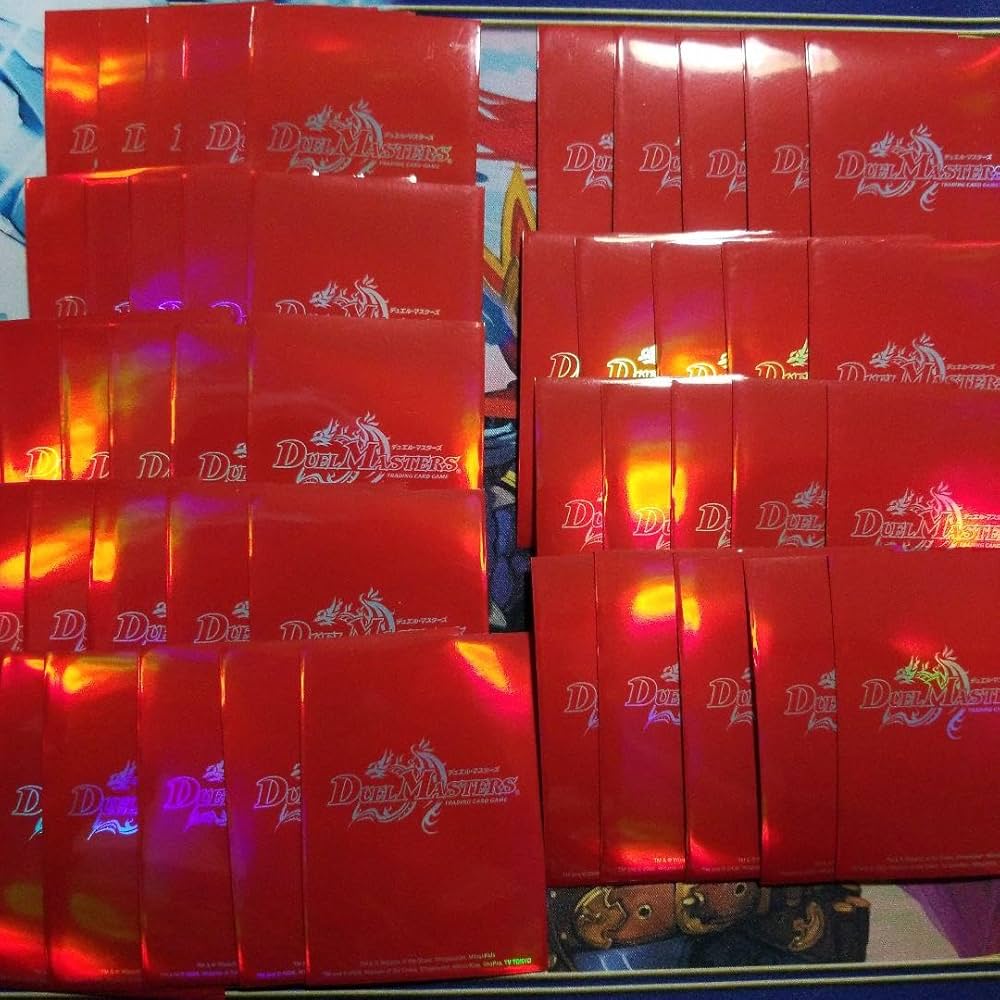 Amazon.co.jp: スリーブ デュエマ 旧公式 ロゴ カードプロテクター赤45