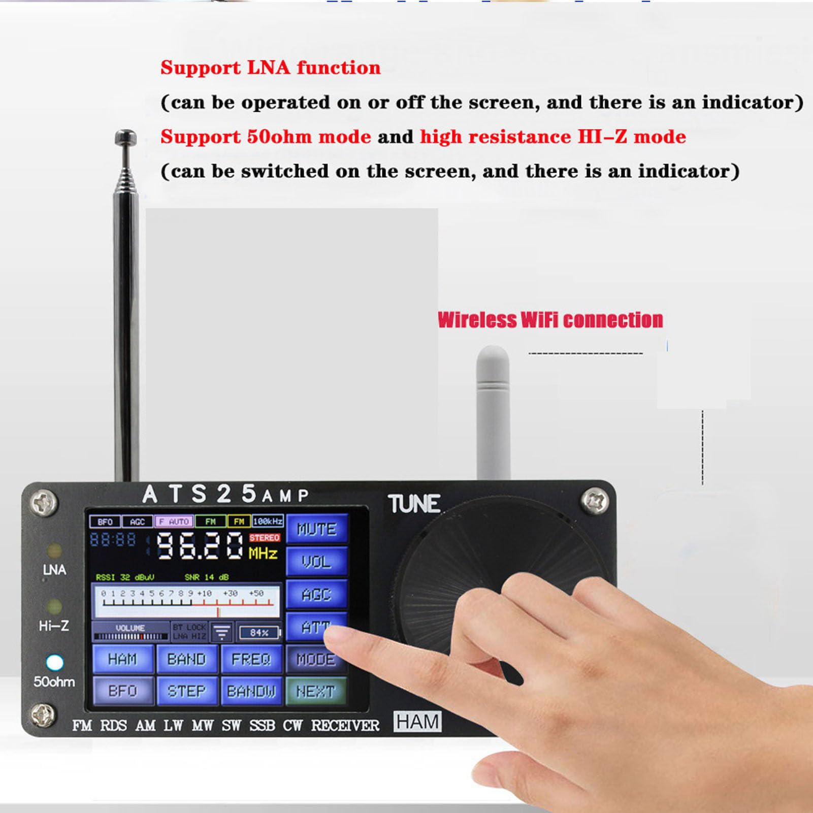 Amazon.co.jp: DSP フルバンド受信機 ATS25‑AMP 周波数スペクトル