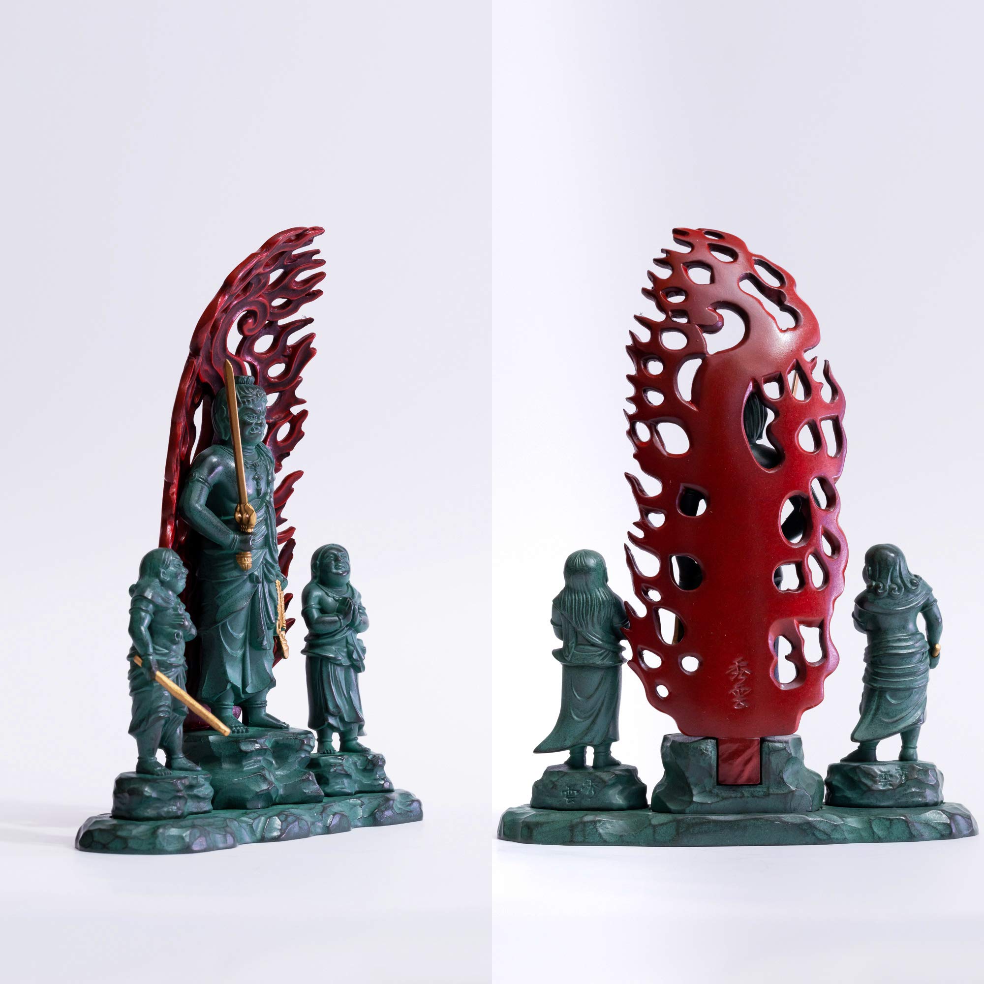 Amazon｜仏像 童子不動明王 16cm（青銅彩色） 仏師：牧田秀雲 原型＿