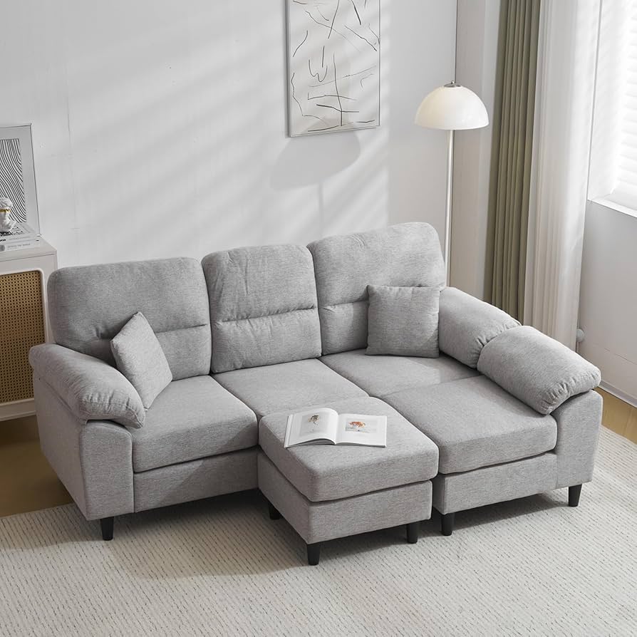 Amazon｜ソファ ソファーセット 5人掛け 2-5人掛け L字 オットマン