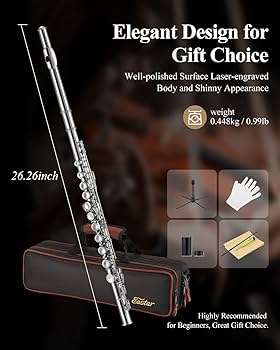 Amazon.com: Eastar Closed Hole 16 Keys Flute for Beginner Kids