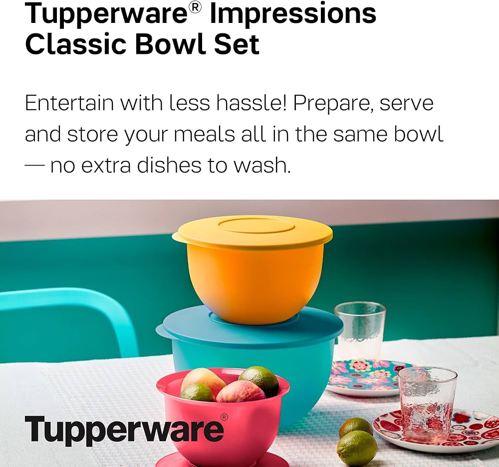 Amazon.co.jp: Tupperware Brand Impressions クラシックボウル6点