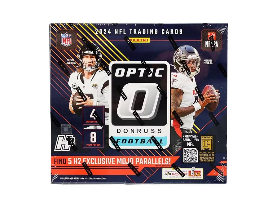 Amazon.com: 2024 Panini Donruss Optic Football H2 HYBRID box (8