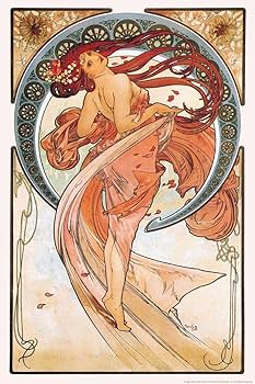 Amazon.com: Alphonse Mucha Painting Dance Dancer Poster 1898
