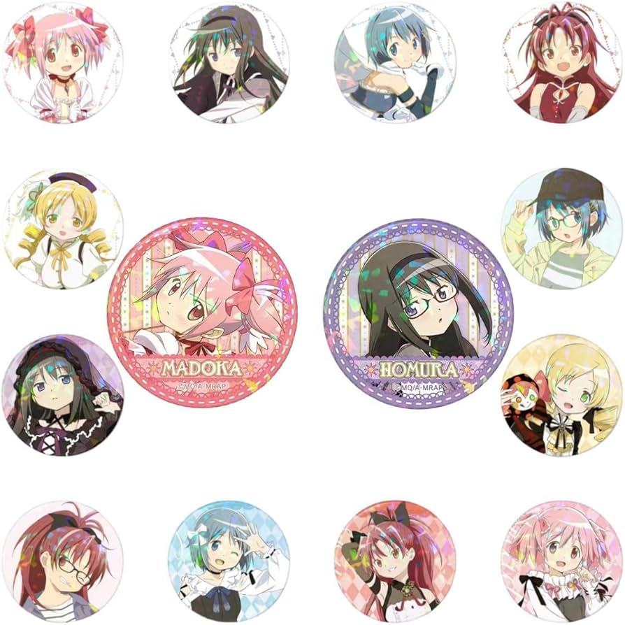 Amazon | 魔法少女まどか☆マギカ 缶バッジ バッジセット 鹿目まどか