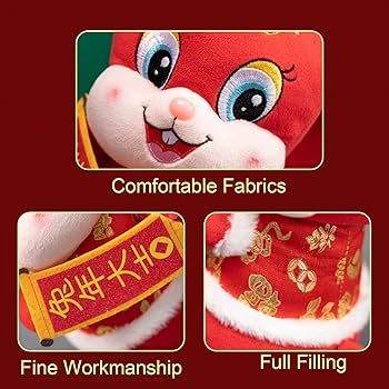 Amazon.co.jp: 赤いウサギのぬいぐるみ,うさぎのぬいぐるみ - かわいい