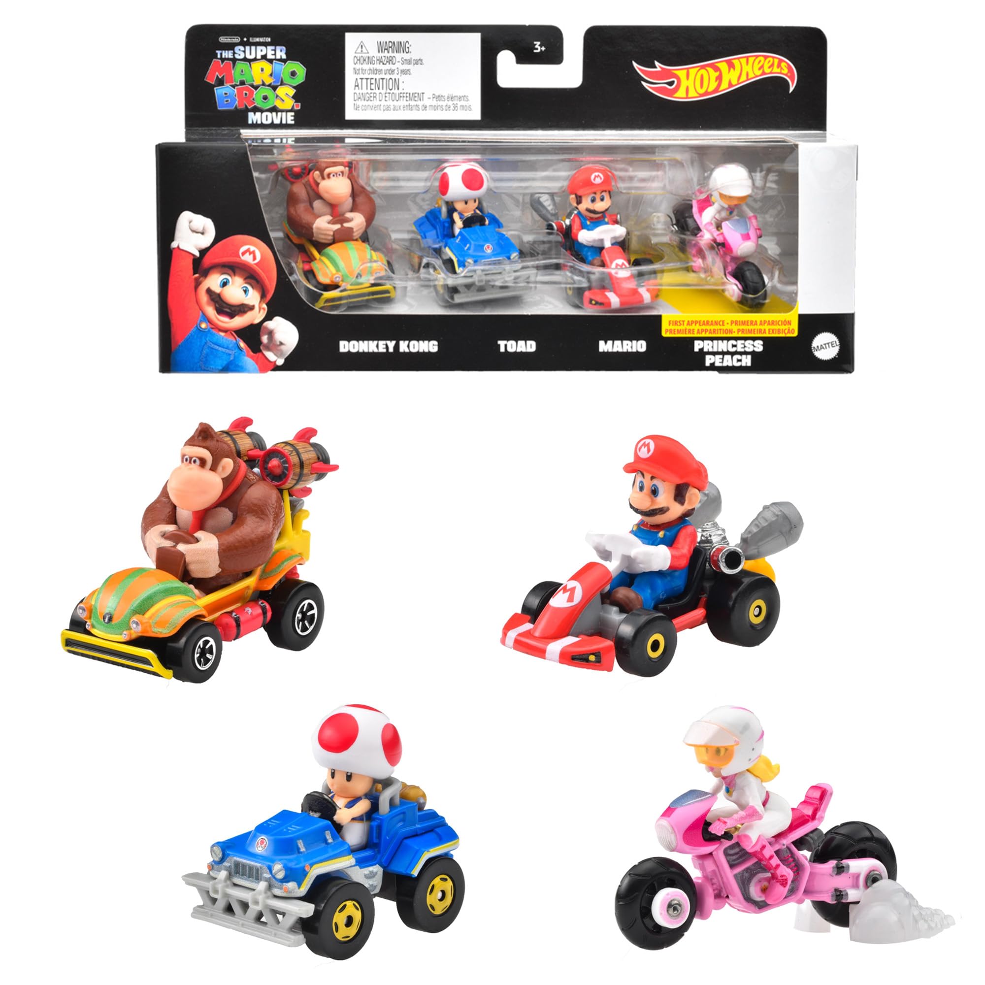 Amazon | ホットウィール(Hot Wheels) マリオカート 4パック - ザ