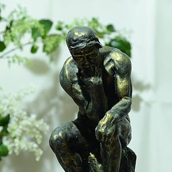 Amazon.co.jp: 考える人 立像 ロダンの Rodin 樹脂 おとこ クラシック
