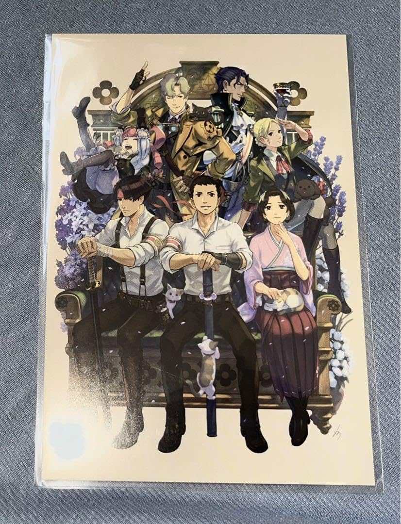 Amazon.co.jp: 大逆転裁判 20周年 ポストカード 成歩堂龍ノ介 亜双義一