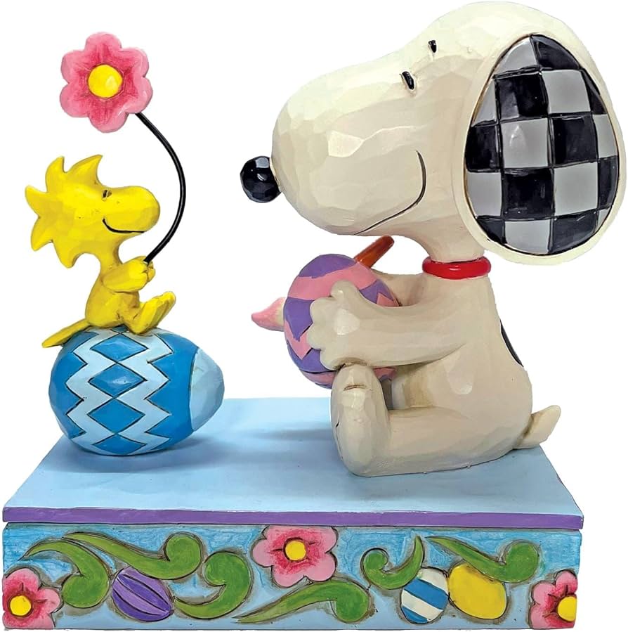 Amazon.co.jp: Enesco ピーナッツ ジム・ショア作 スヌーピー & ウッド