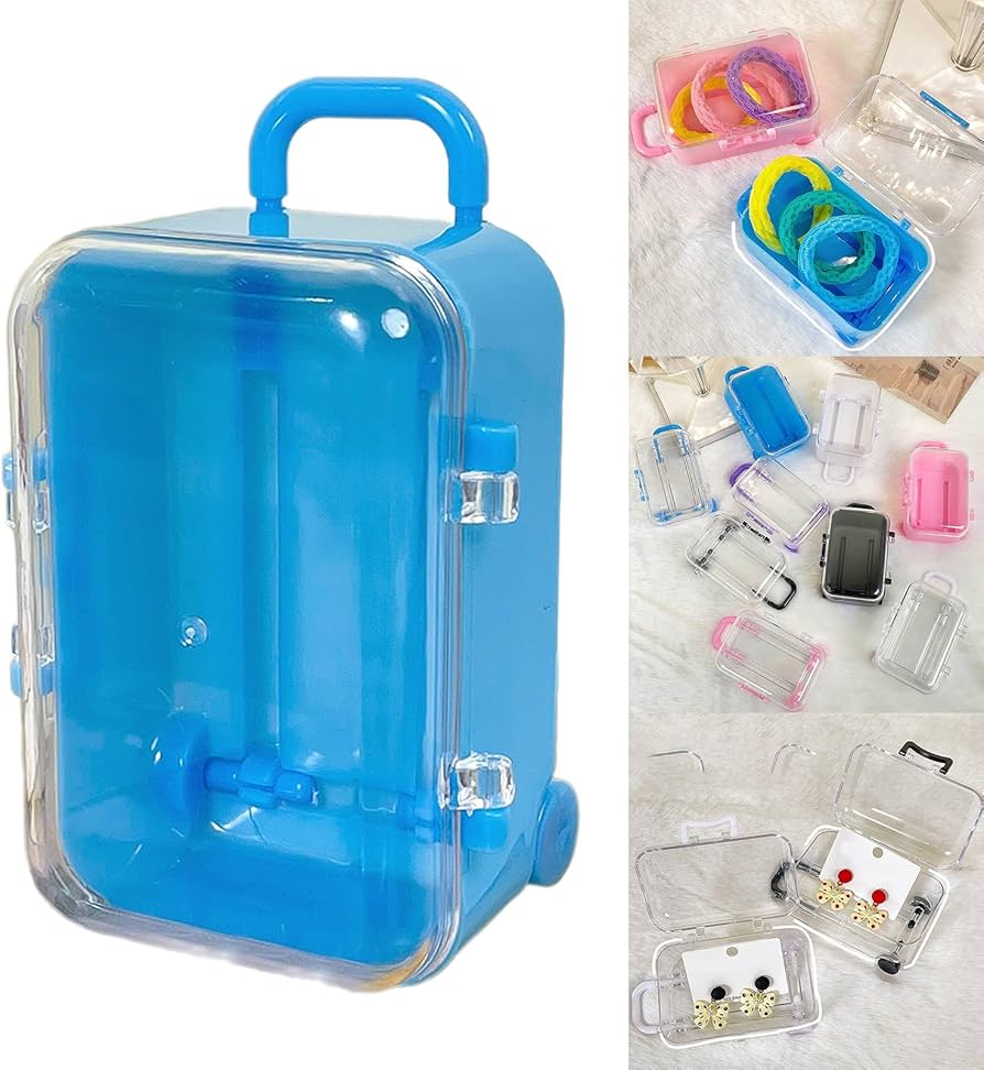 Amazon.com: MEELYHOMEZQA Plastic Miniature Suitcase Dolls