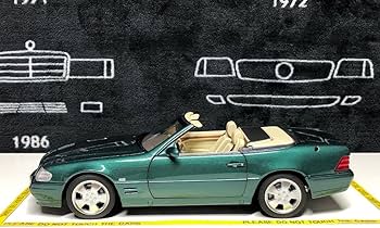 Amazon | norev 1/18 Mercedes Benz 500 SL R129 1999 darkgreen