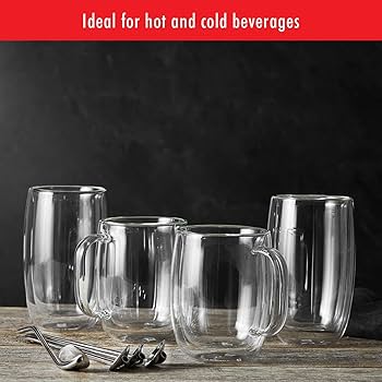 Amazon.com: ZWILLING Sorrento Plus 2-pc Double-Wall Glass Coffee