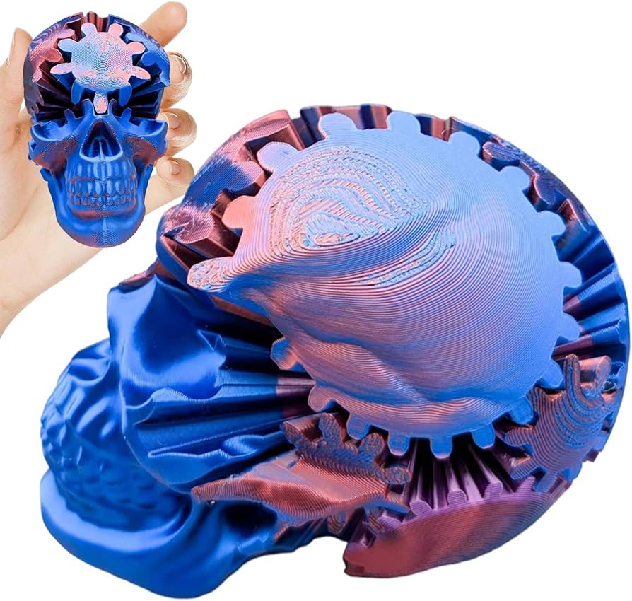 Amazon.co.jp: Skull | メカニカルスカル彫刻 | スチームパンク スカル