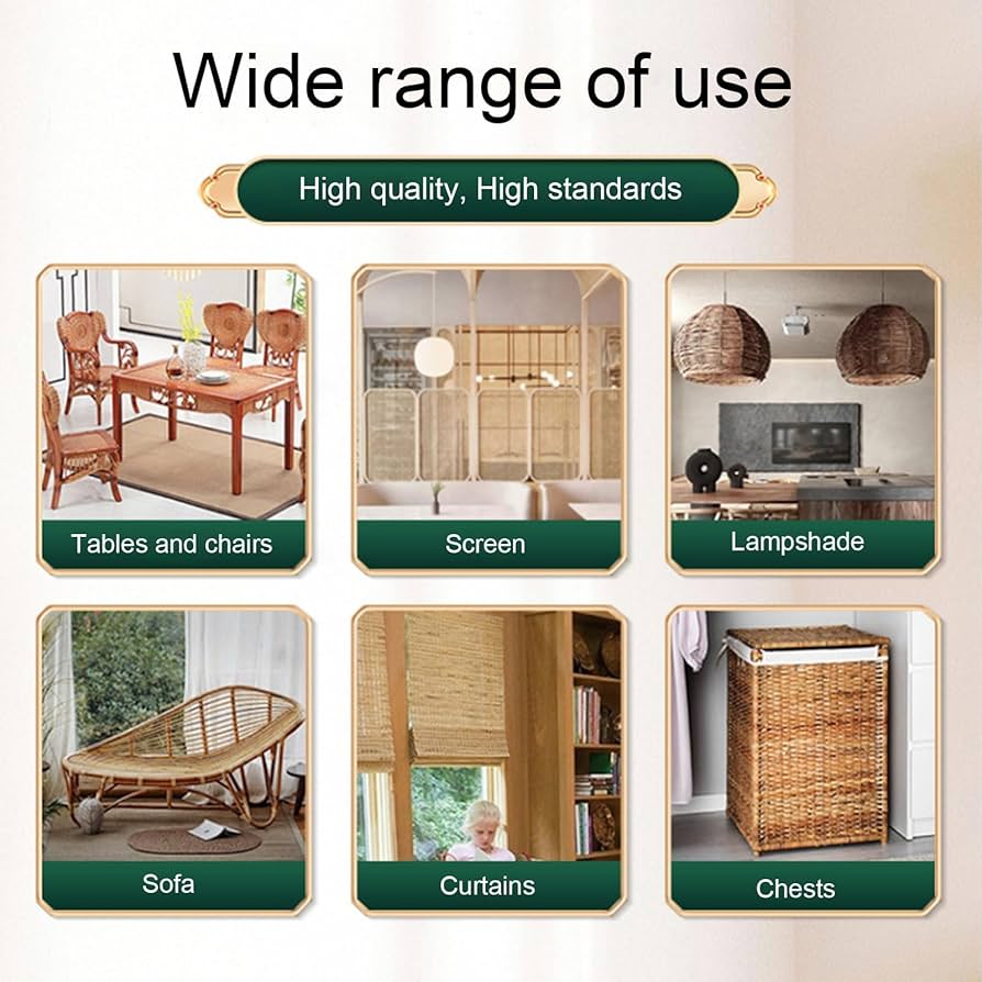 Amazon.co.jp: ラタン材料 藤工芸用 天然藤つる 40/50/60cm幅 ロッド