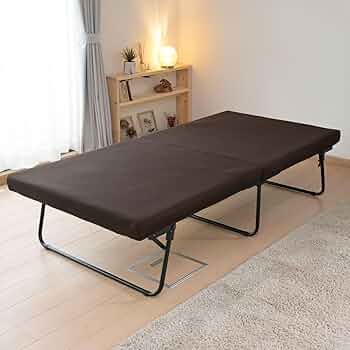 Amazon.co.jp: 山善(YAMAZEN) 折りたたみ ベッドフレーム 【完成品