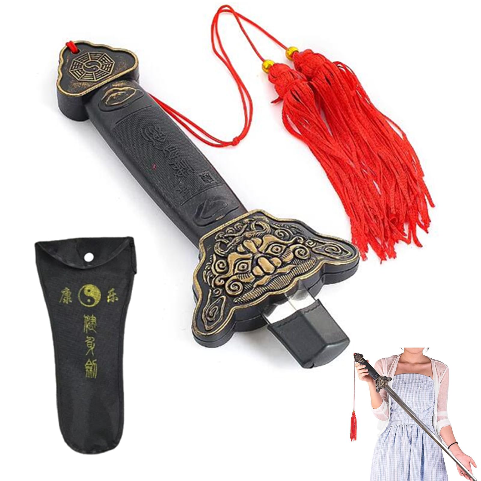 Amazon | サムコス 太極剣 伸縮式 剣 刀 太極拳 練習 演舞 武術 ロール