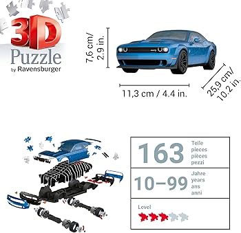 Amazon.com: Ravensburger Dodge Challenger SRT® Hellcat Redeye