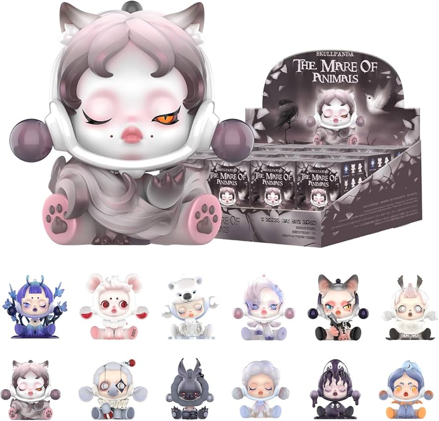Amazon.co.jp: POP MART SKULLPANDA 動物のマーレシリーズ、スカル