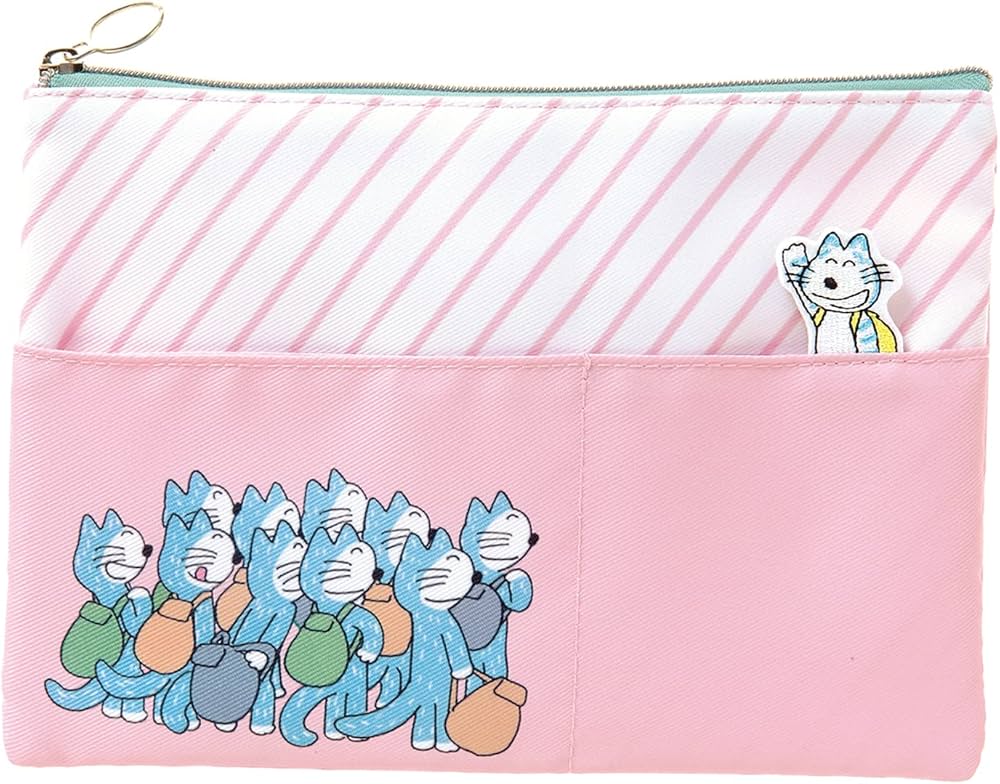Amazon | 学研ステイフル 11ぴきのねこ ポーチ フラットポーチ たい