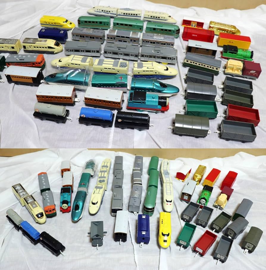 Amazon.co.jp: プラレール まとめ売り 大量 セット 車両 情景パーツ