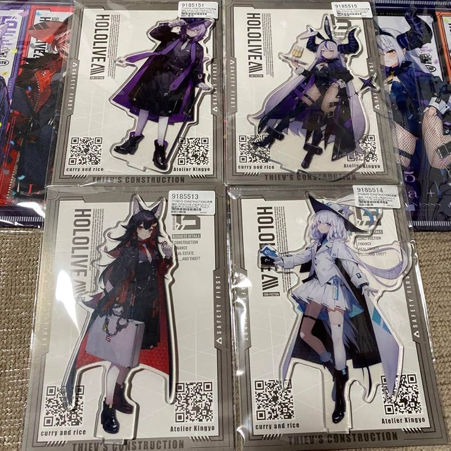 Amazon.co.jp: 泥棒建設 アクリルスタンド 猫又おかゆ ミオ 白上フブキ