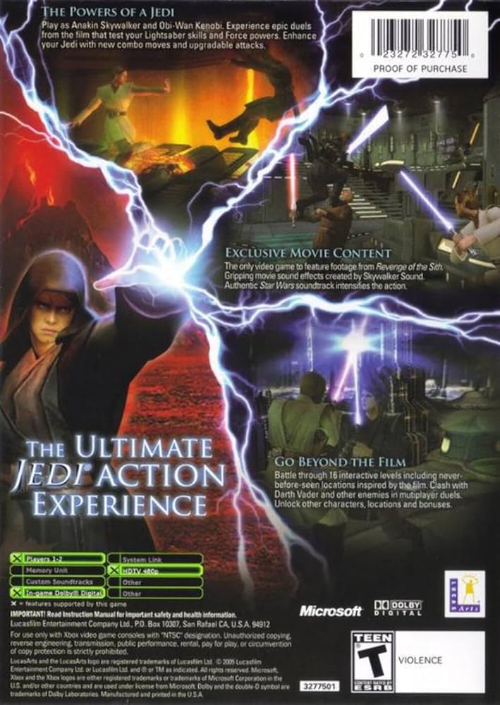 Amazon.com: Star Wars Episode III Revenge of the Sith - Xbox