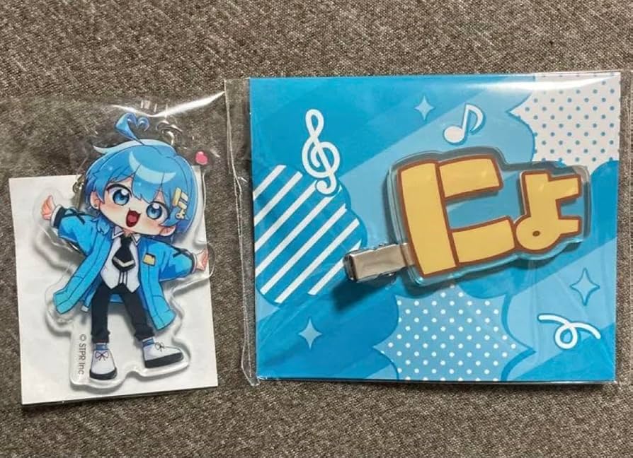 Amazon.co.jp: ちぐさくん アクリルキーホルダー にょ 前髪クリップ