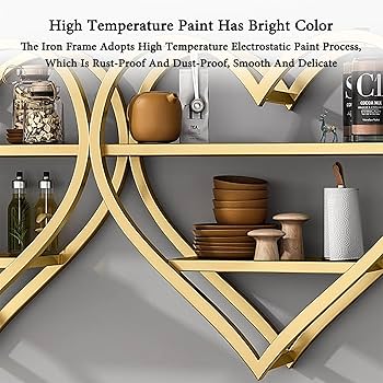 Amazon｜ハート型壁掛けワインラック 鉄製ワインボトル棚ディスプレイ