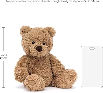 Amazon.com: Jellycat Bumbly Bear Stuffed Animal, Small 11 inches