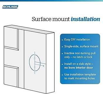 Schlage F170 ACC 716 RH Right Handed Accent Door Lever, One Sided