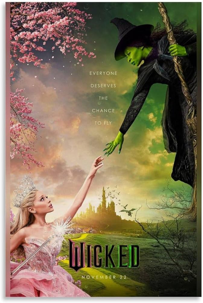Amazon.co.jp: 映画ポスター ウィキッド ふたりの魔女 Wickedポスター