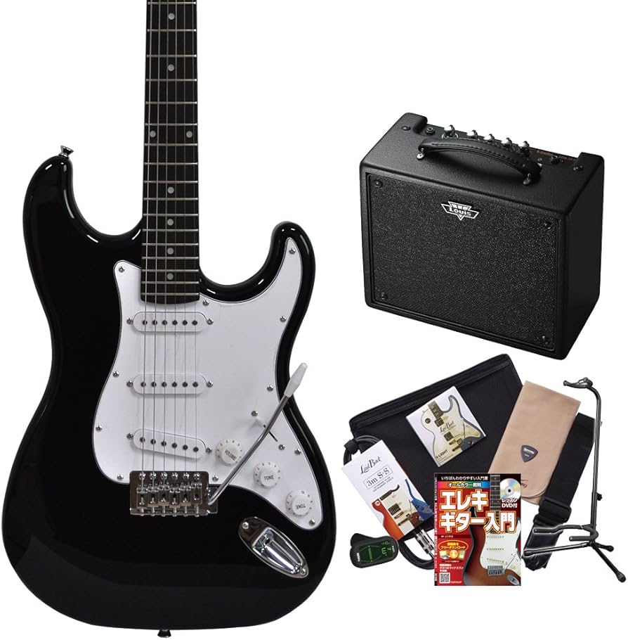 Amazon | Vanguard VST-01 BK(ブラック) ルイスアンプセット エレキ