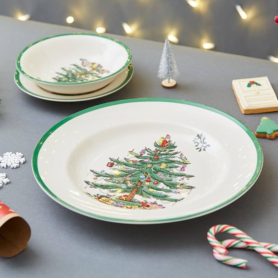 Amazon.co.jp: Spode クリスマスツリー 10.5インチ ディナープレート