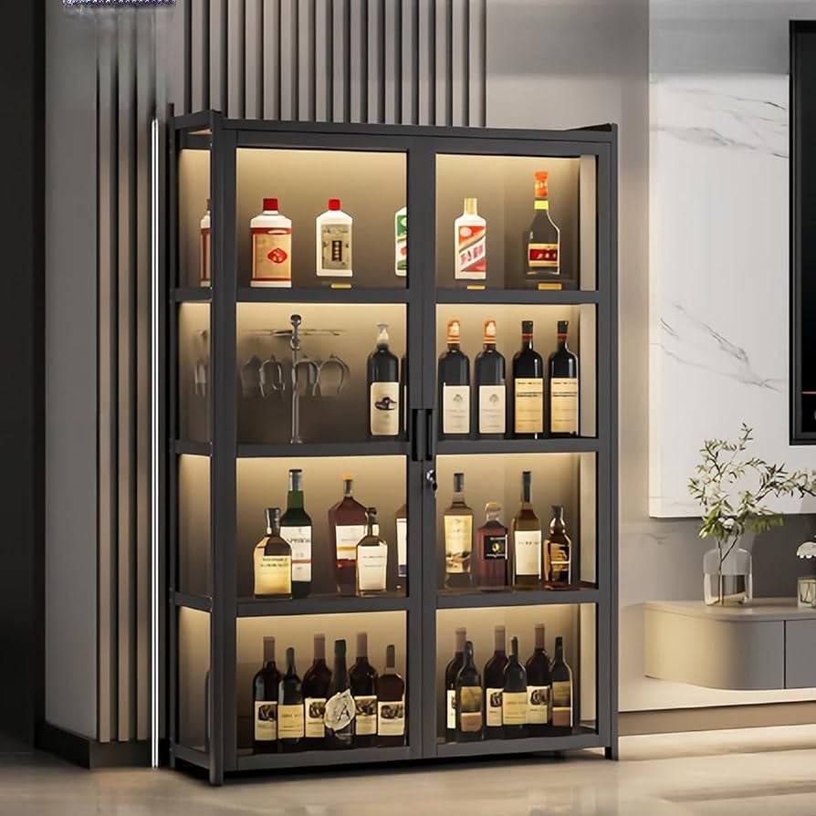 Amazon｜Unuonuo ウイスキーラック、ウイスキー 棚 おしゃれ