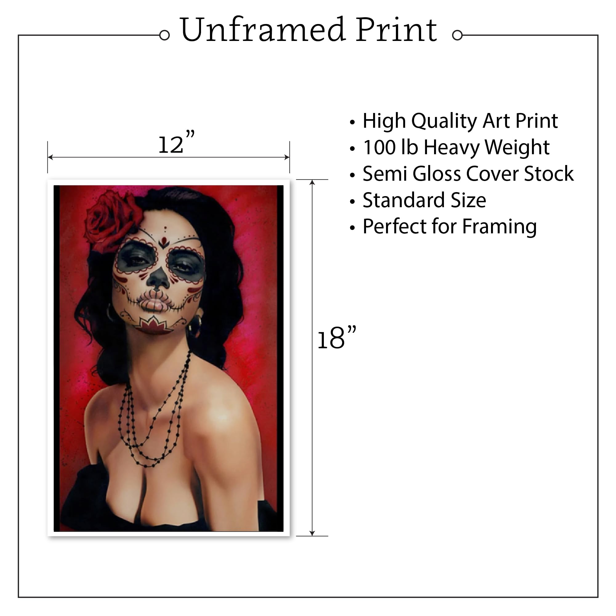 Amazon.com: Isabella Muerta by Daniel Esparza Mexican Pinup Day of