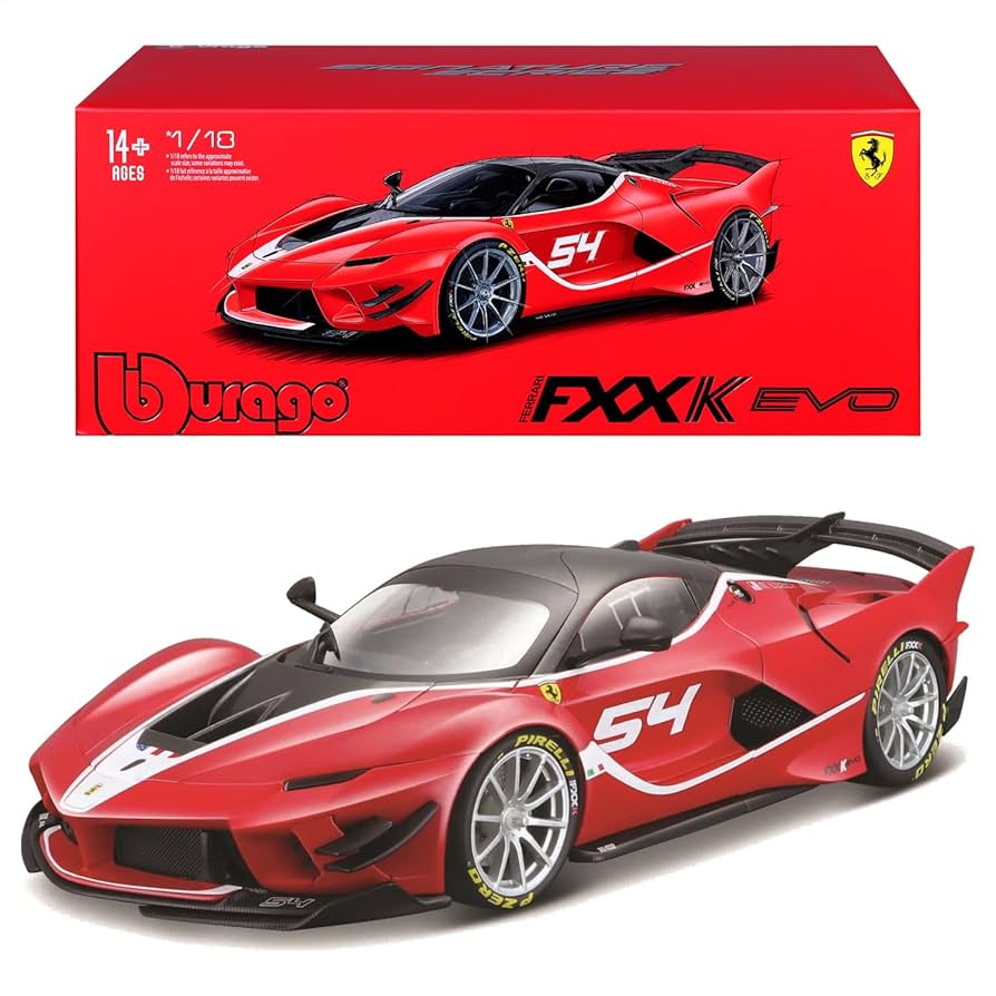 Amazon.com: Bburago 18-16908RD 1: 18 Ferrari FXX Evoluzione -Red