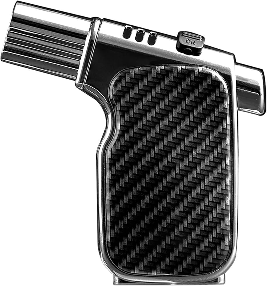 Amazon.co.jp: ピストル型ライター ジェットライター 葉巻ライター