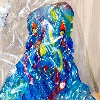 Amazon.co.jp: ギガブレイン ヘドラ クリアブルー ソフビ sofvi