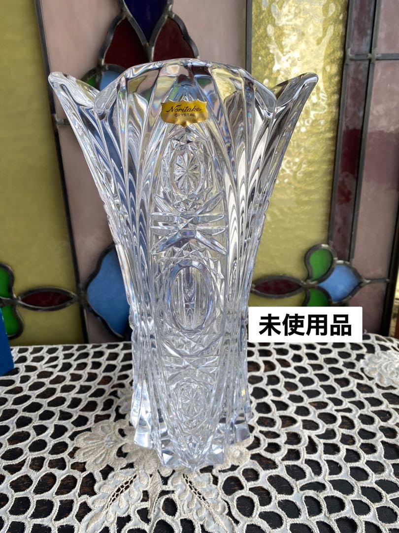 Amazon｜ノリタケ クリスタル 花瓶 フラワーベース インテリア｜花立
