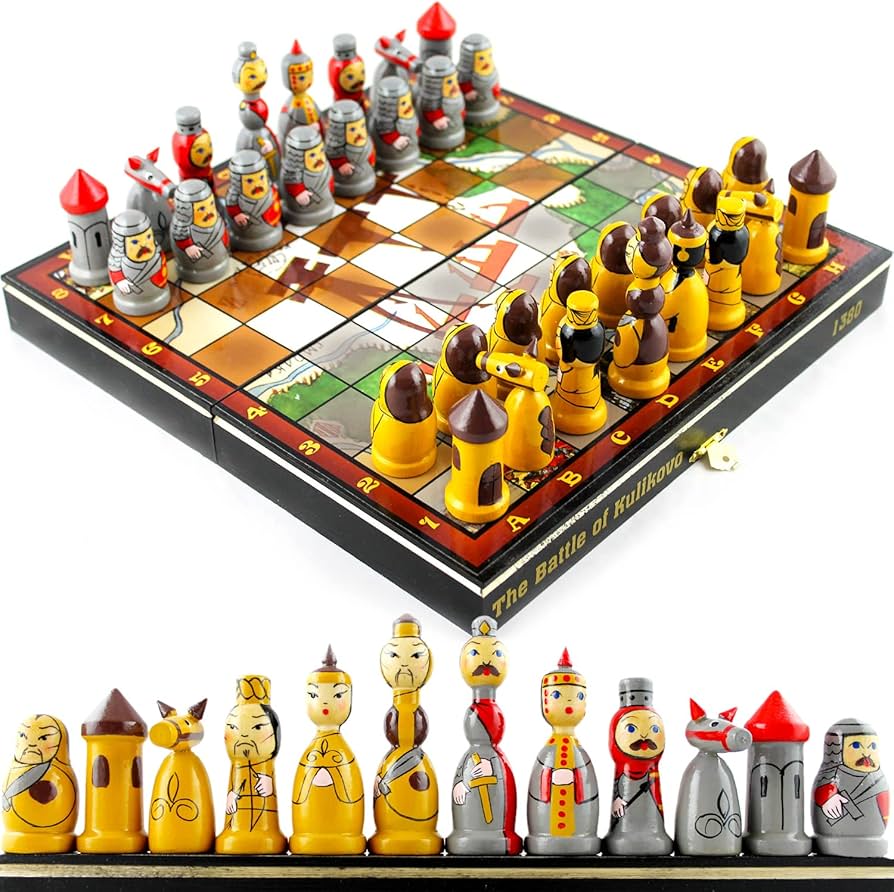 Amazon.co.jp: Kulikovo バトルテーマチェスセット - ハンドメイド