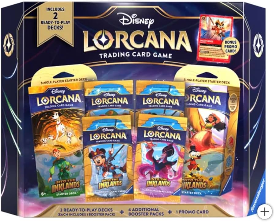 Disney Lorcana Trading Card Game, Includes 2 Ready-to-Play Decks